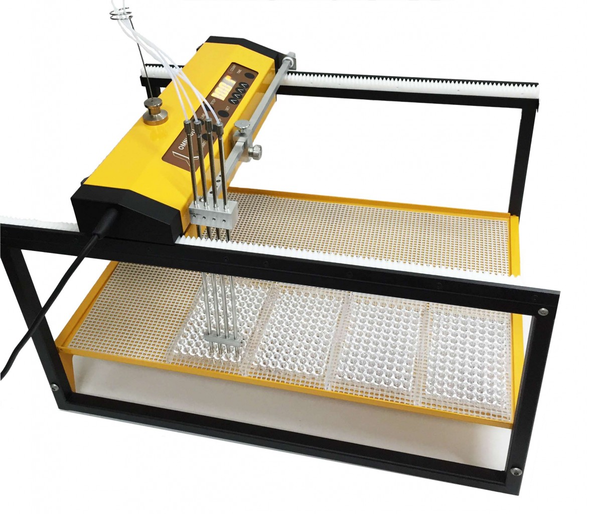 Collecteur de fractions LAMBDA OMNICOLL 4 canaux pour les microplaque 96 puits