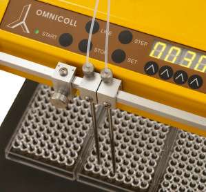 OMNICOLL polyvalent fonctionnant pour des plaques à 96 puits avec deux canaux